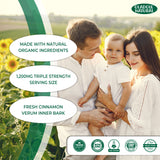 Organic Ceylon Cinnamon 1200 mg - 120 Tablets
