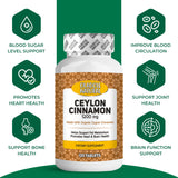 Organic Ceylon Cinnamon 1200 mg - 120 Tablets
