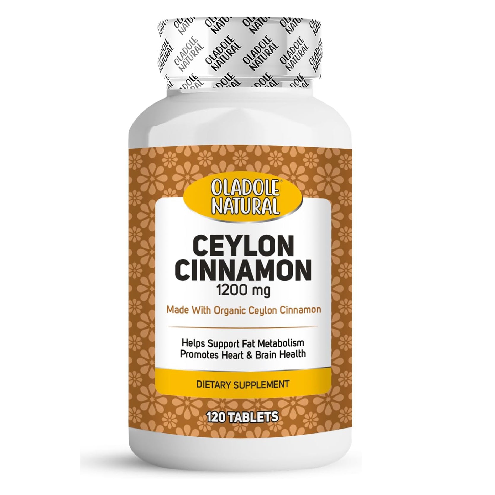 Organic Ceylon Cinnamon 1200 mg - 120 Tablets