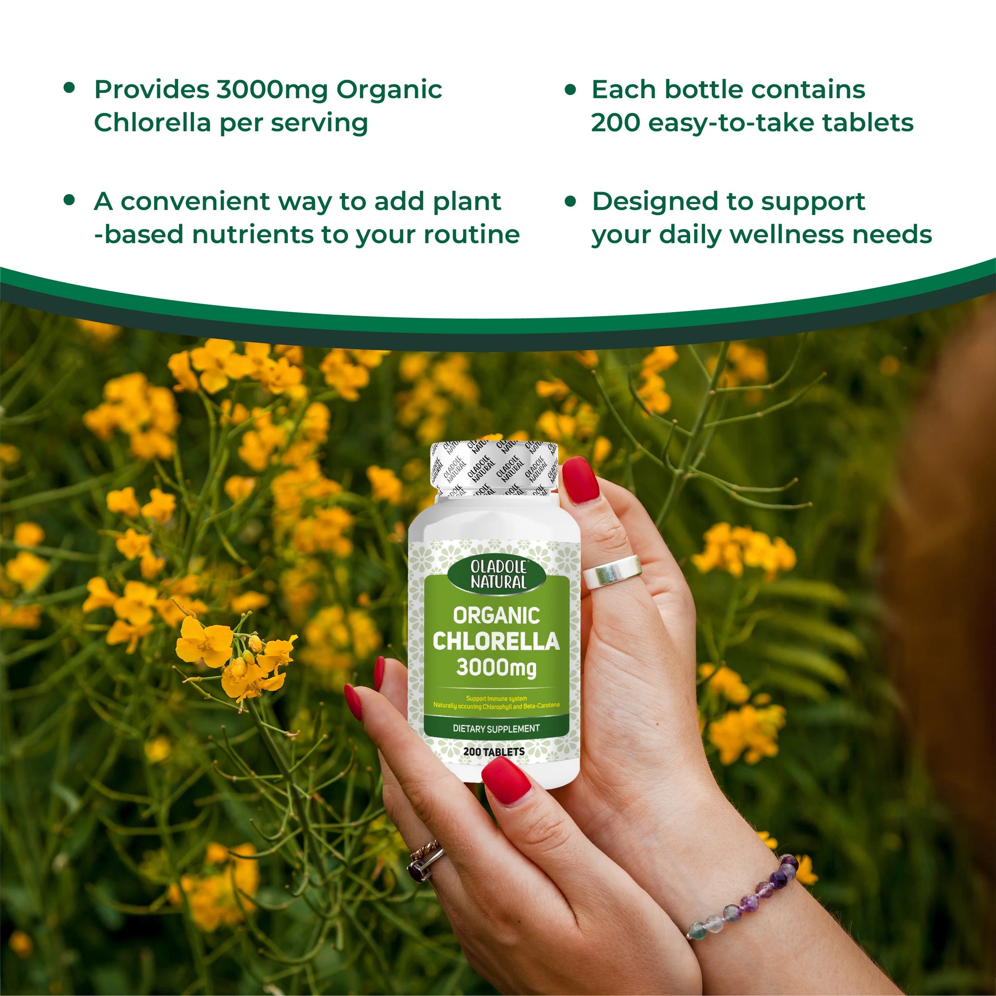 Organic Chlorella 3000 mg