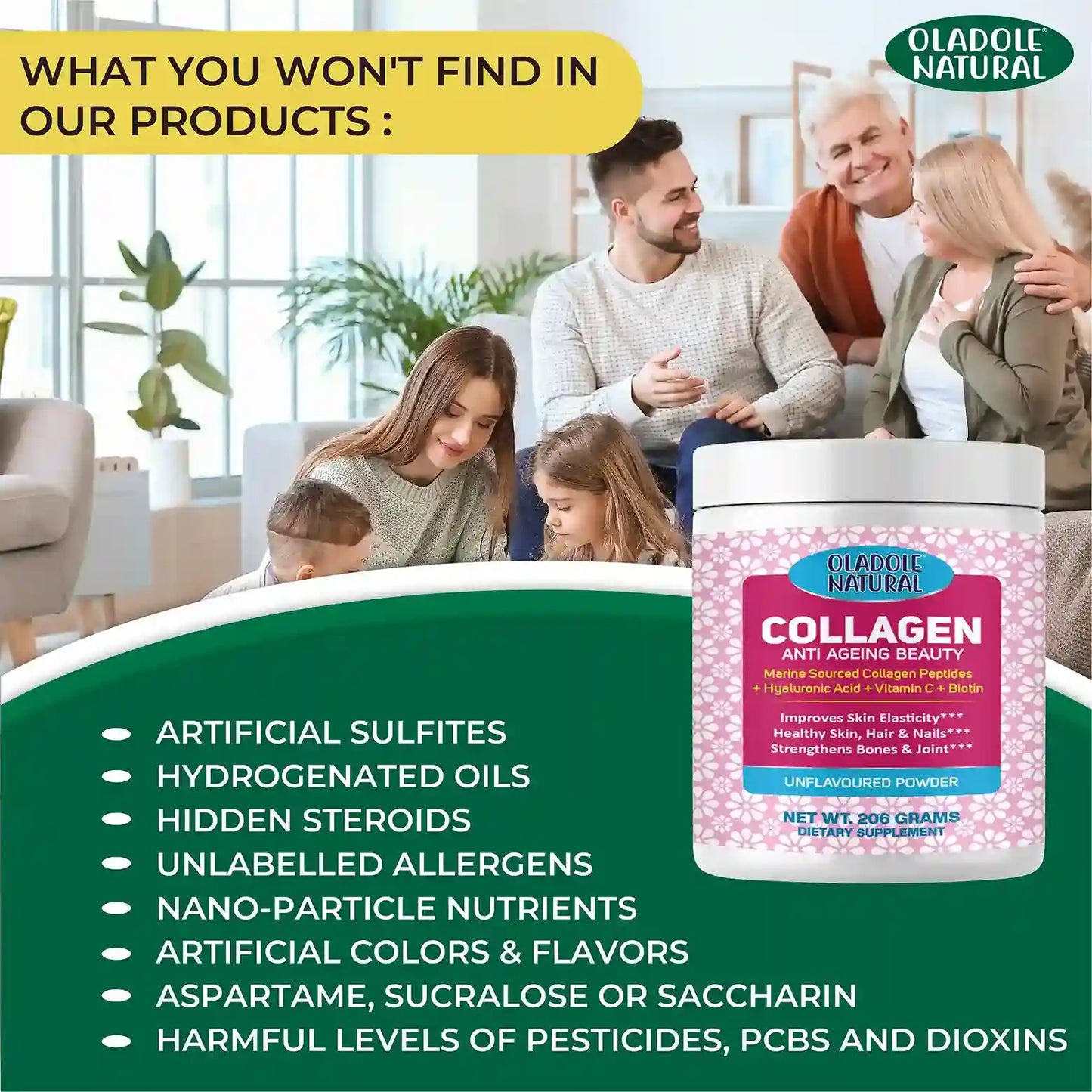 Premium Hydrolyzed Marine Collagen powder -201 g