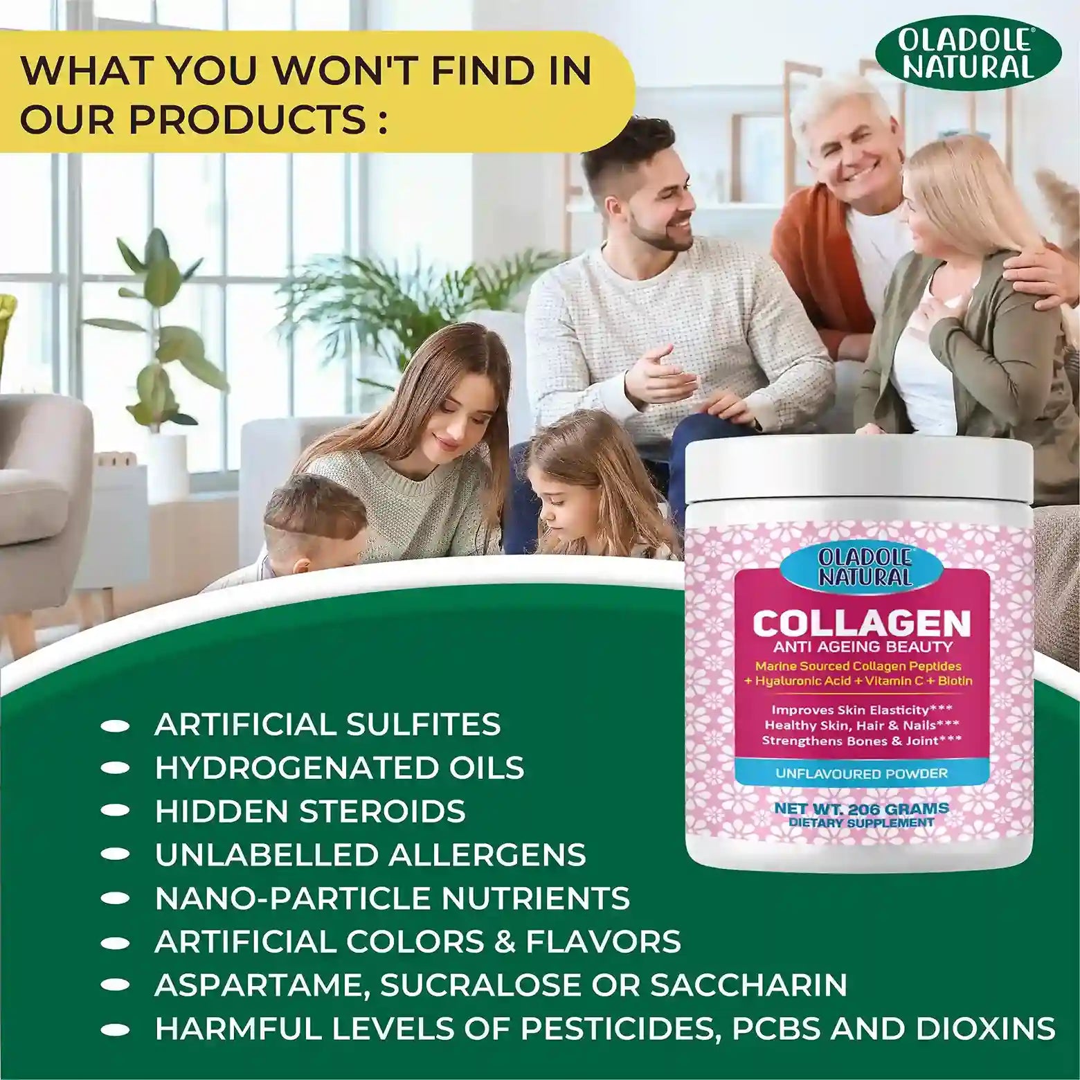 Premium Hydrolyzed Marine Collagen powder -201 g