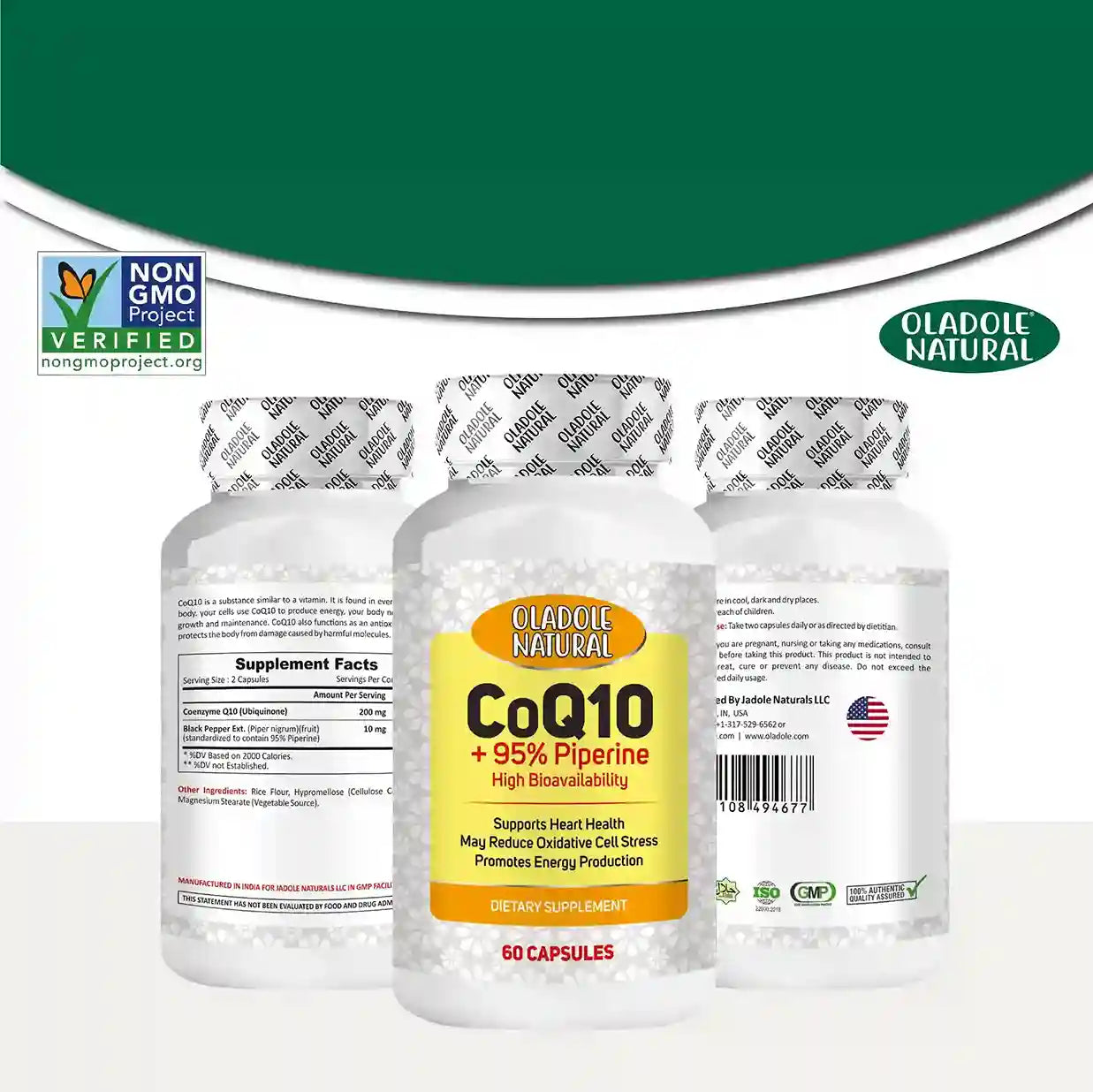 CoQ10 + 95% Piperine 200 mg