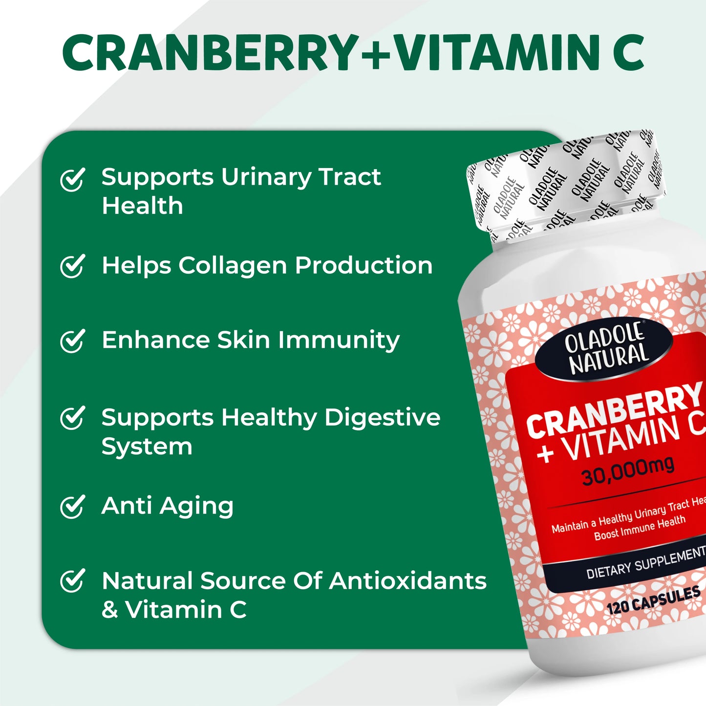 Cranberry + Vitamin C 30,000 mg