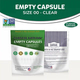 Empty Capsules Vegan, Halal Plant Based 250 Capsules