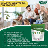 Empty Capsules Vegan, Halal Plant Based 250 Capsules