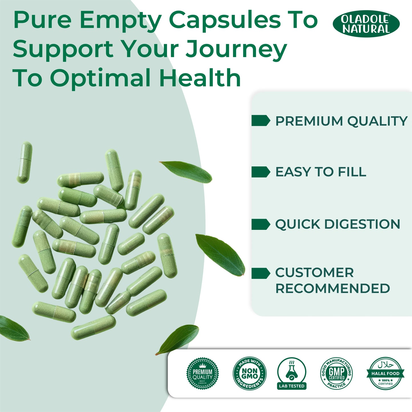 Empty Capsules Size 1 Clear 31 g 
