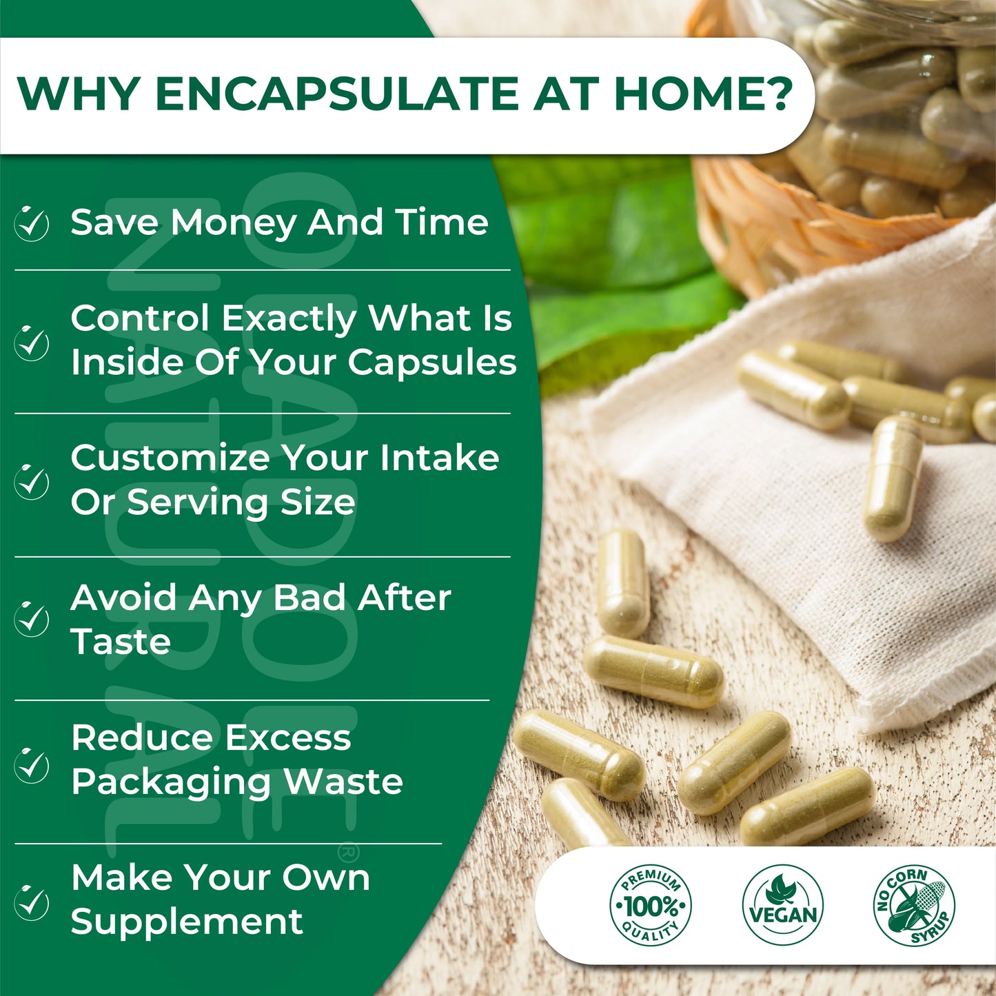 Empty Capsules Size 1 Clear 31 g 