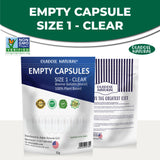 Empty Capsules Size 1 Clear 31 g 