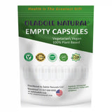 Empty Capsules Vegan, Halal Plant Based 250 Capsules