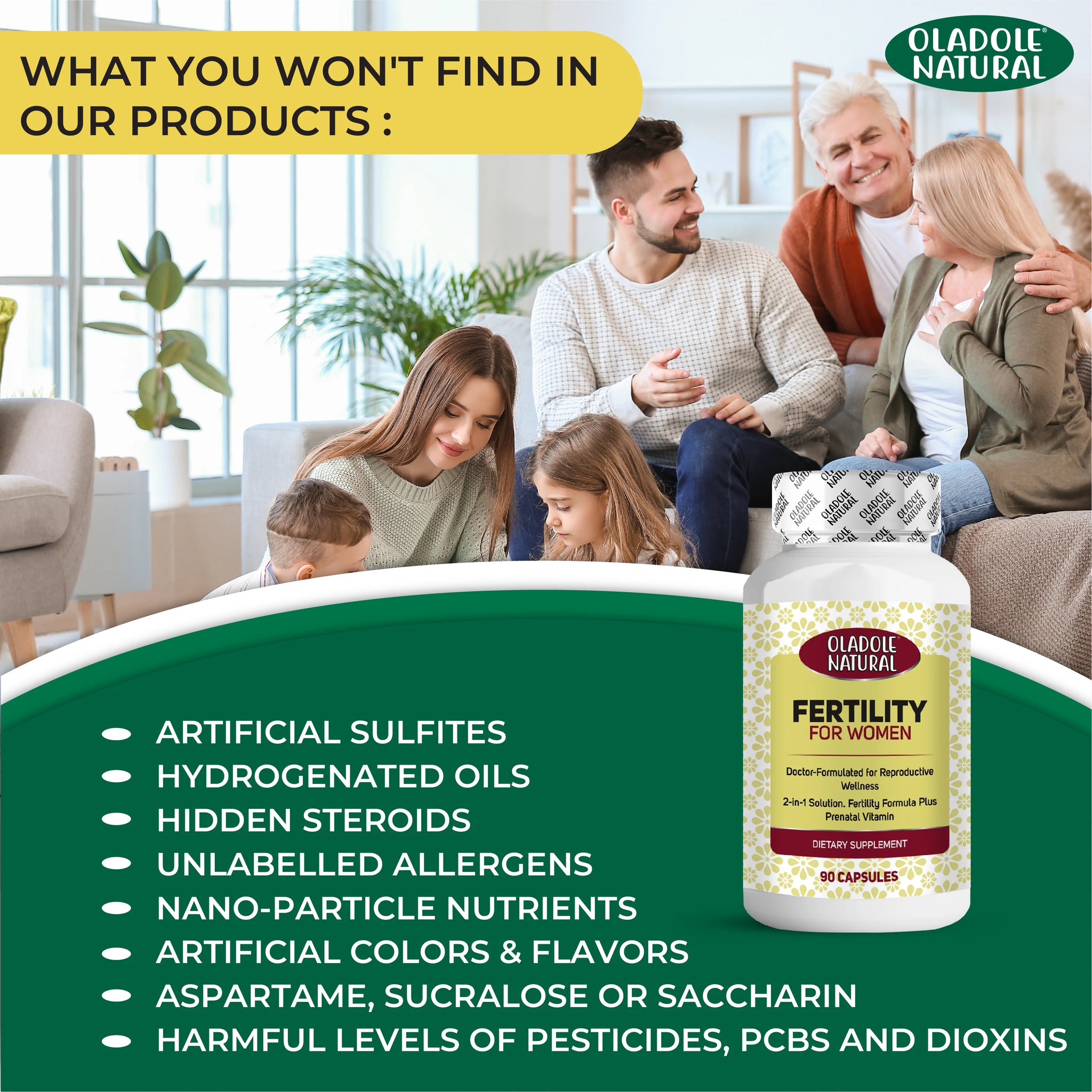 Fertility Prenatal Vitamins 90 Capsules