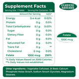 Folic Acid (Vitamin B9) 1000 mcg - 120 Tablets