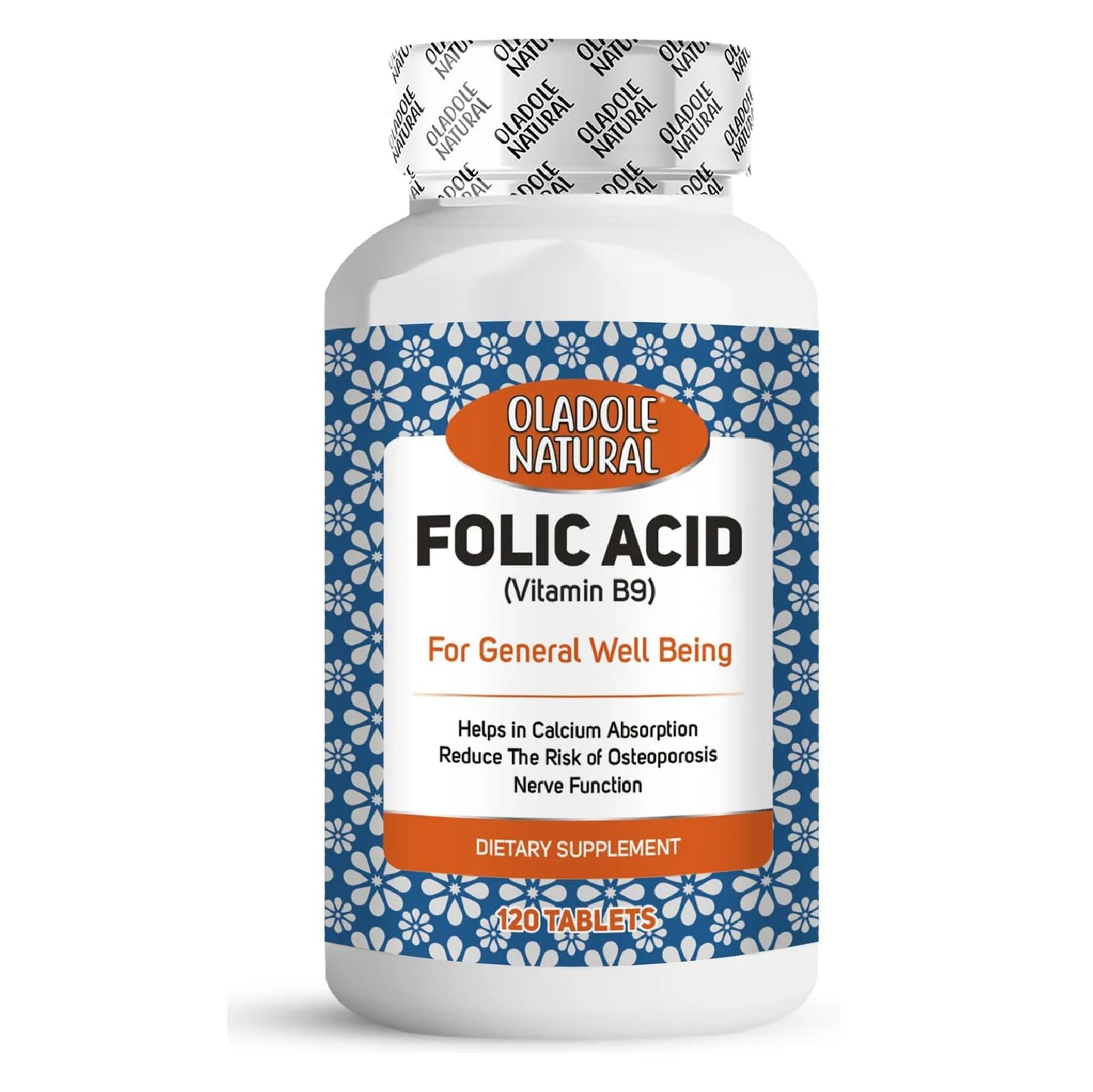 Folic Acid (Vitamin B9) 1000 mcg - 120 Tablets