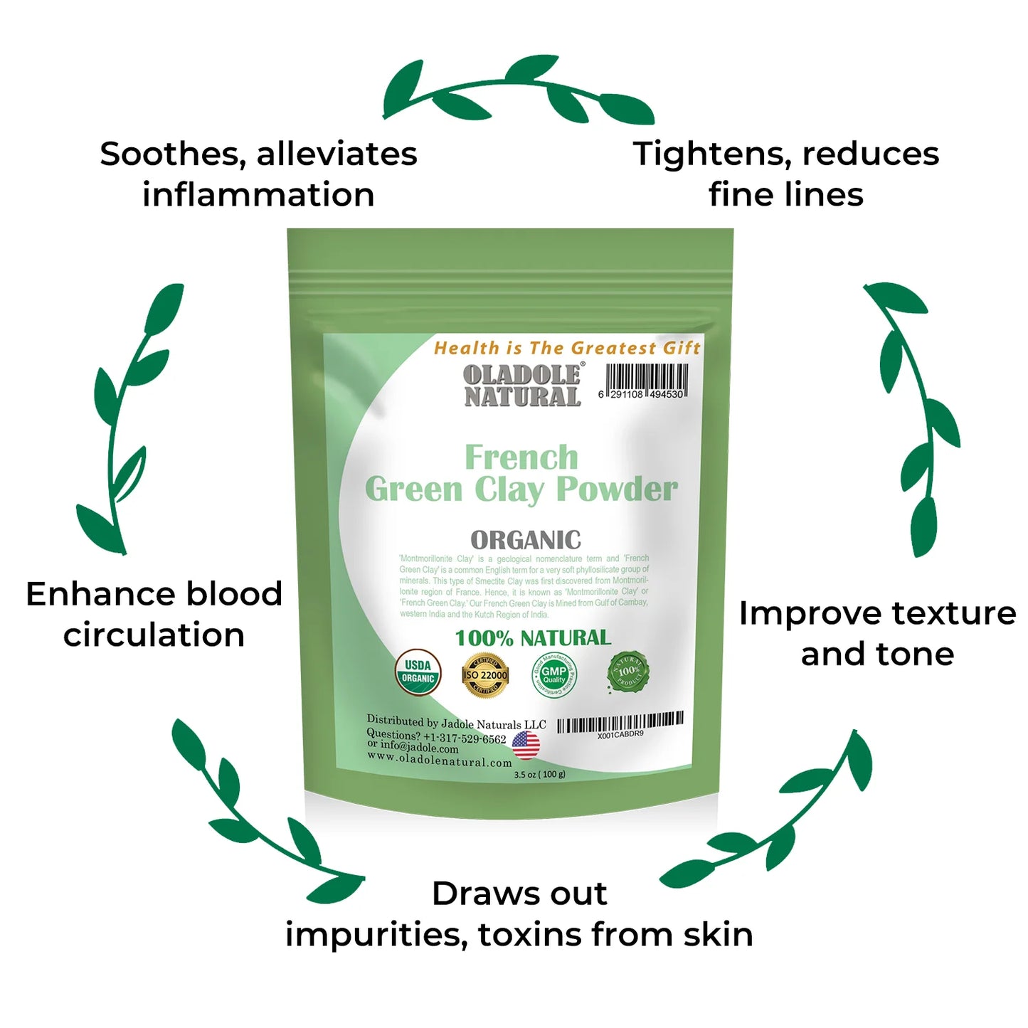 French Green Clay Powder 100 g