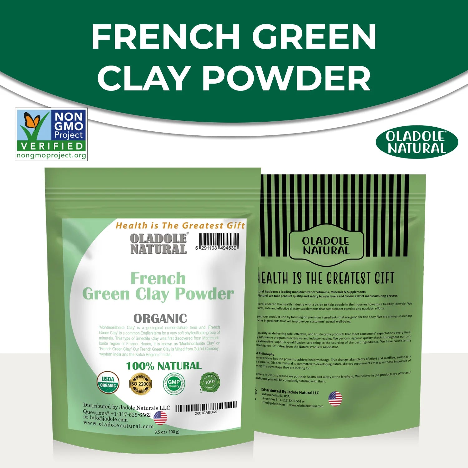 French Green Clay Powder 100 g