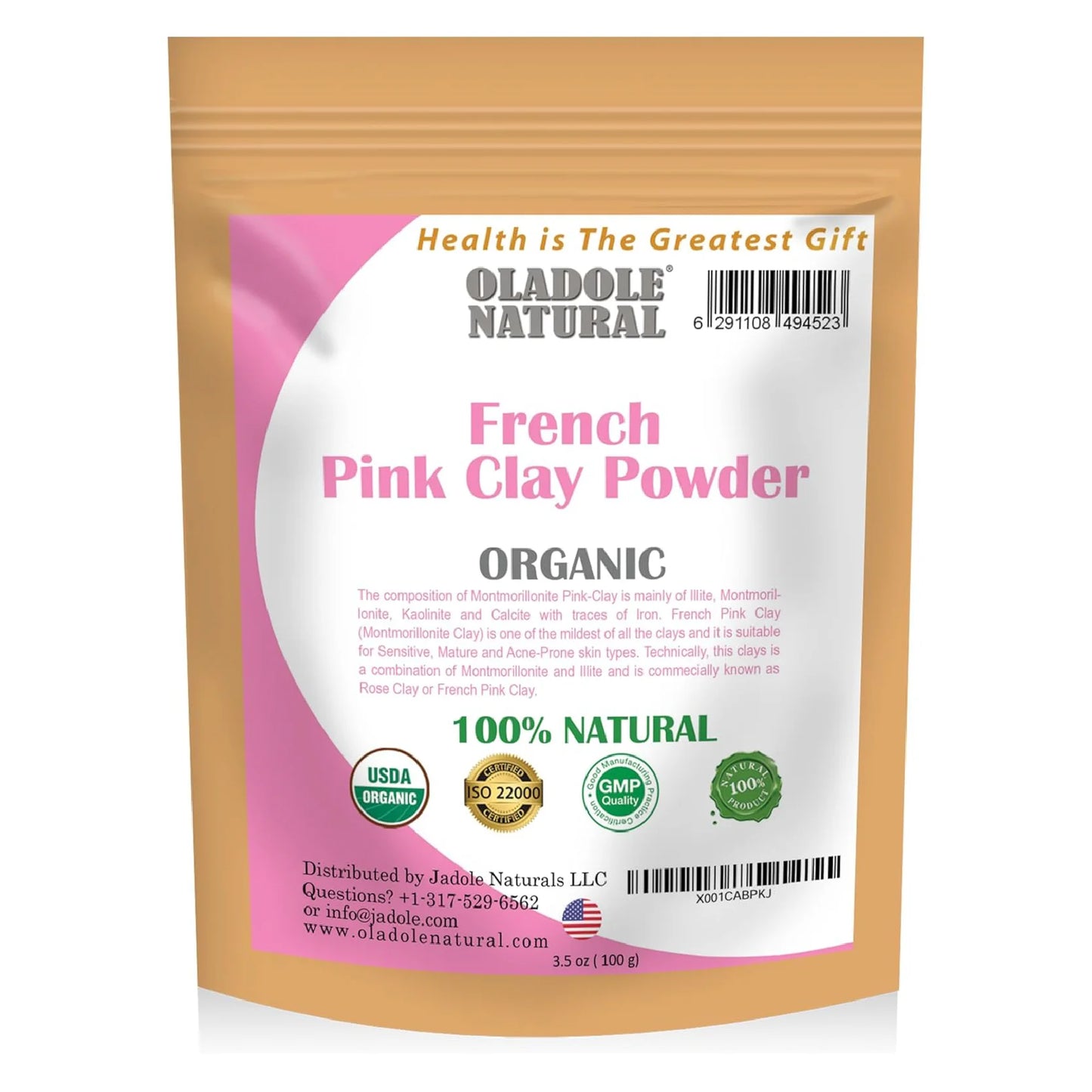 French Pink Clay powder 100 g