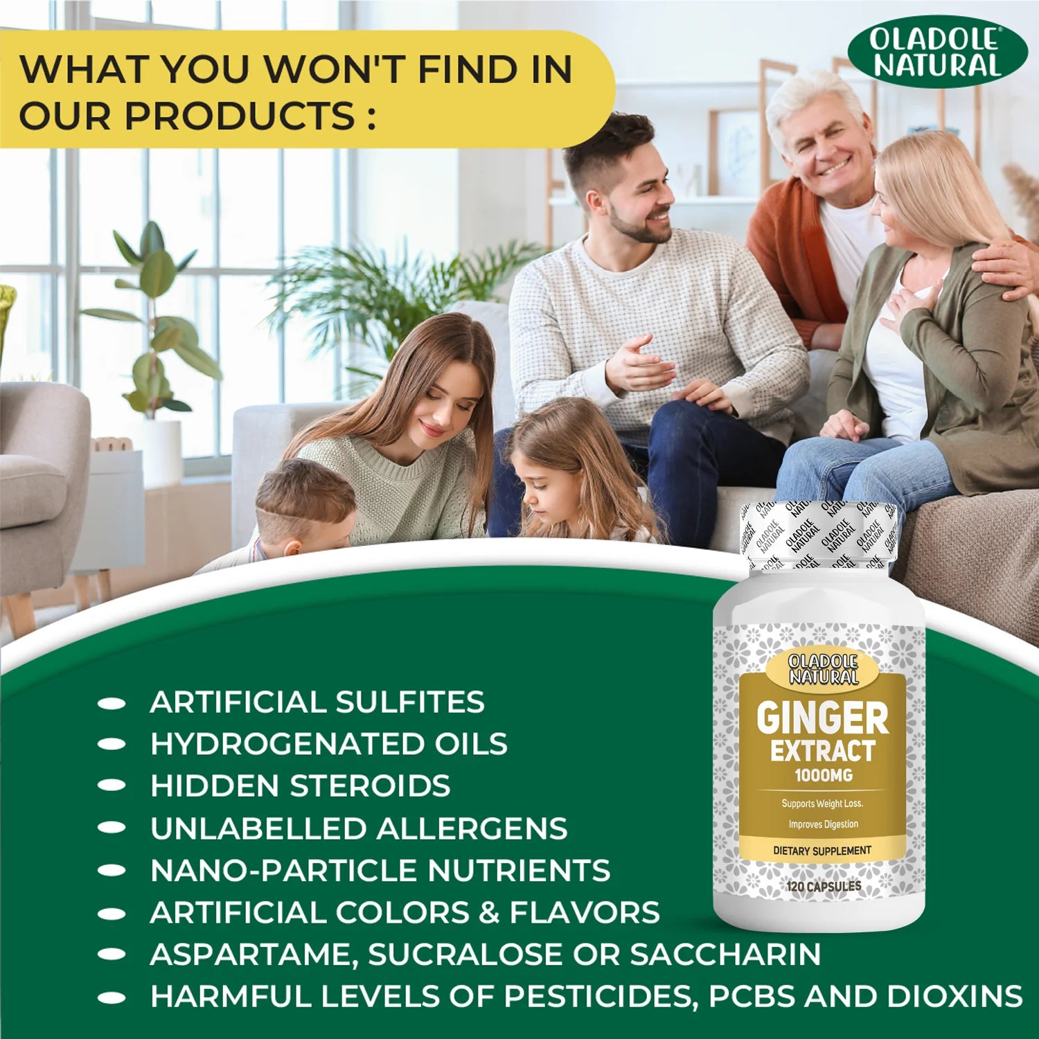 Ginger Root Extract Supplement 1000 mg