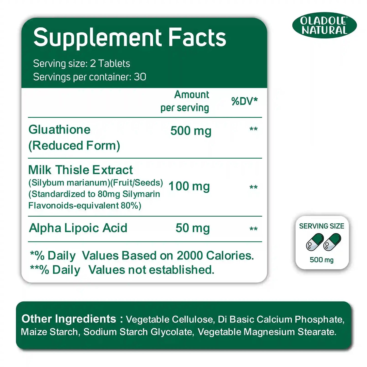Glutathione 500 mg