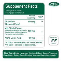 Glutathione 500 mg - 60 Tablets  Oladole Store