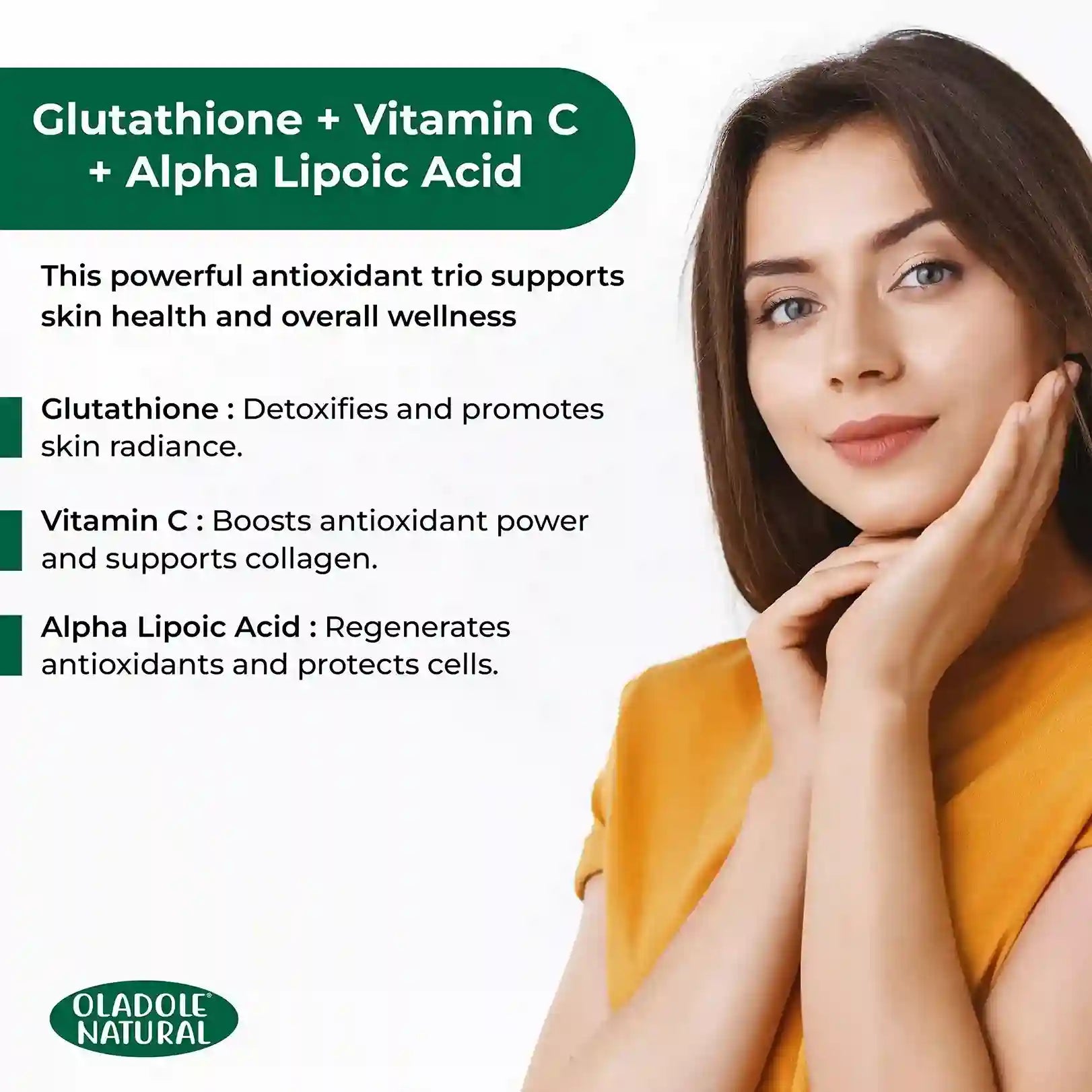 Glutathione Caps with Vitamin C - 60 Capsules