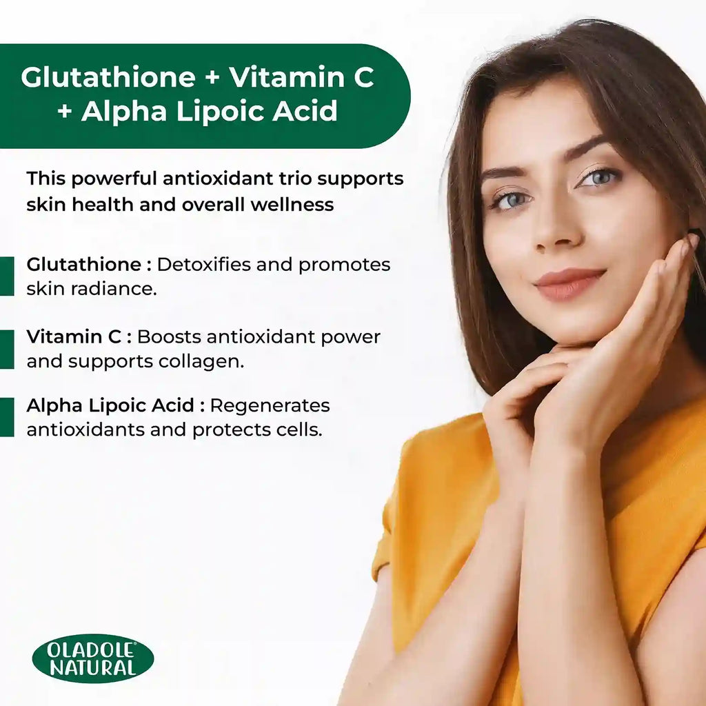 Glutathione Caps with Vitamin C - 60 Capsules Oladole Store Glutathione Caps with Vitamin C - 60 Capsules Oladole Store