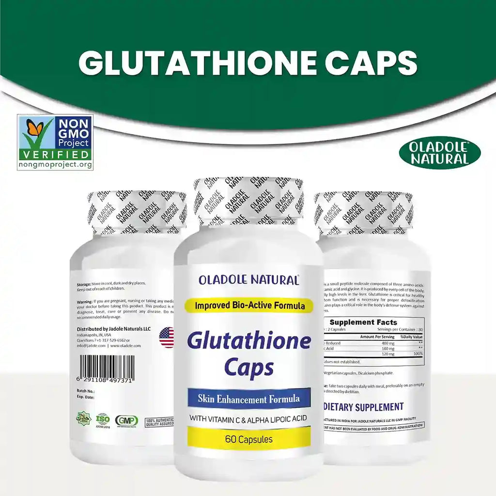 Glutathione Caps with Vitamin C - 60 Capsules Oladole Store Glutathione Caps with Vitamin C - 60 Capsules Oladole Store