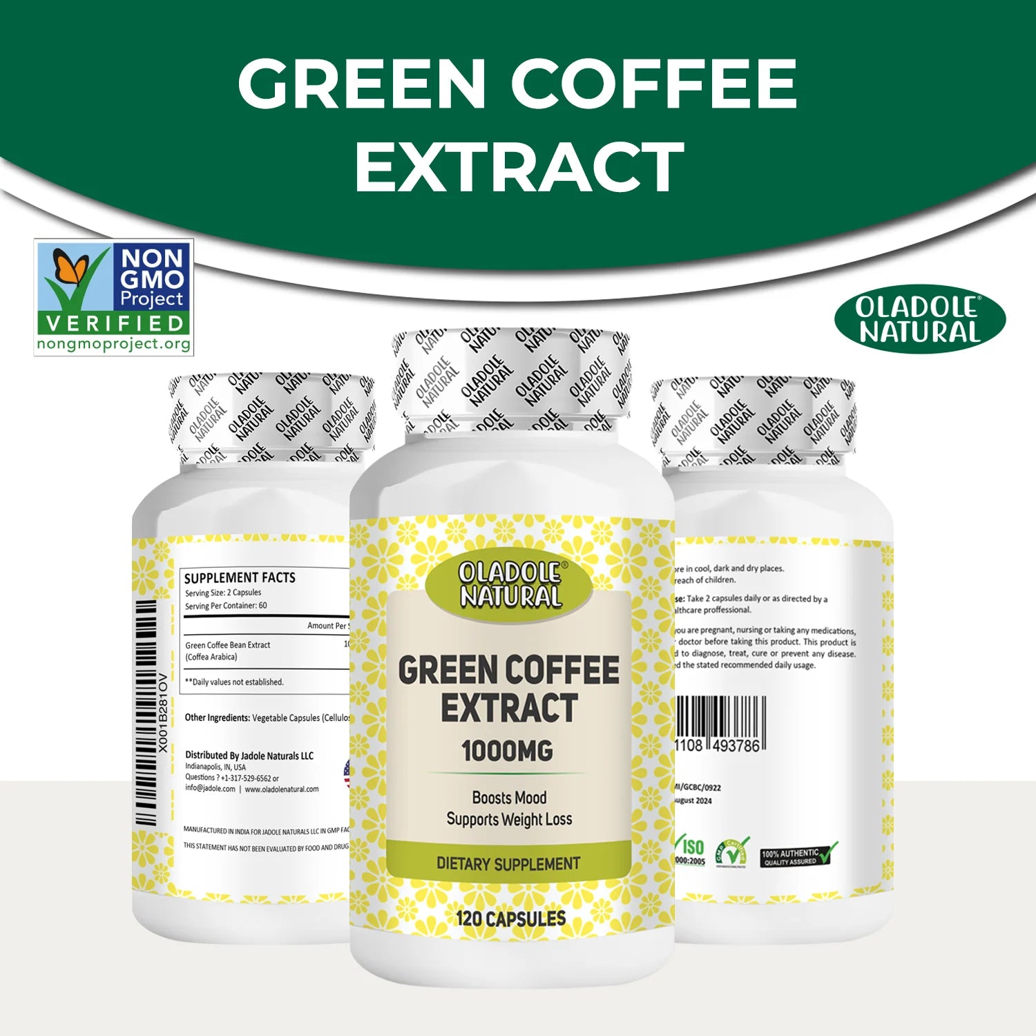 Green Coffee Bean Extract 1000 mg  