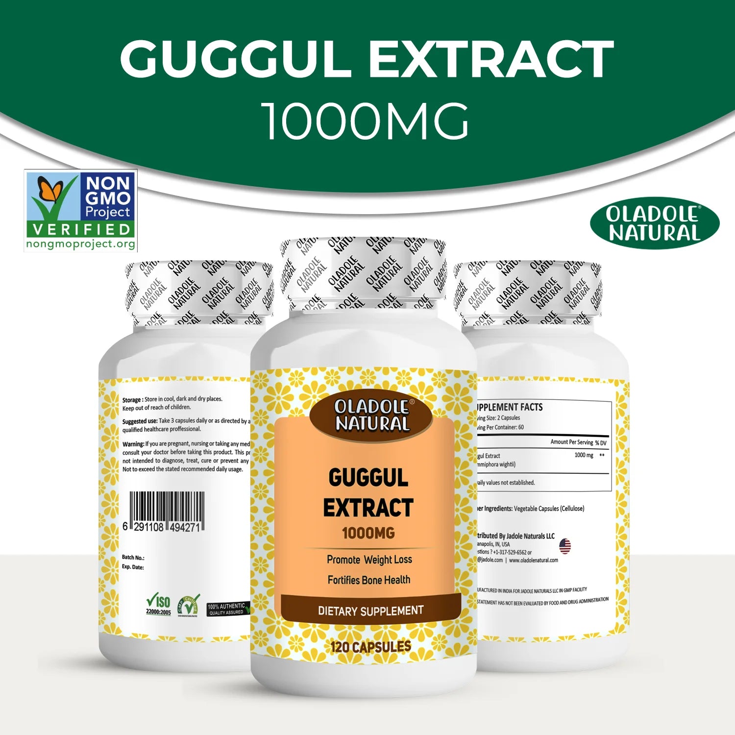 Guggul Extract 1000mg - 120 Capsules