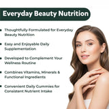 oladole natural biotin hair, skin & nails gummies - 60 gummies features