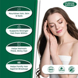 oladole natural biotin hair, skin & nails gummies - 60 gummies benefits