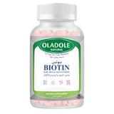 oladole natural biotin hair, skin & nails gummies - 60 gummies