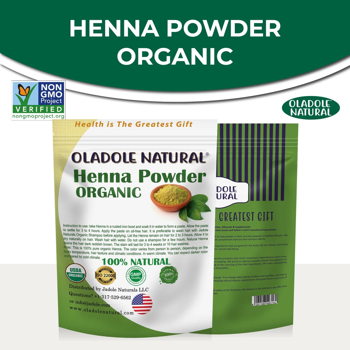 Organic Henna Powder for Hair 300 g