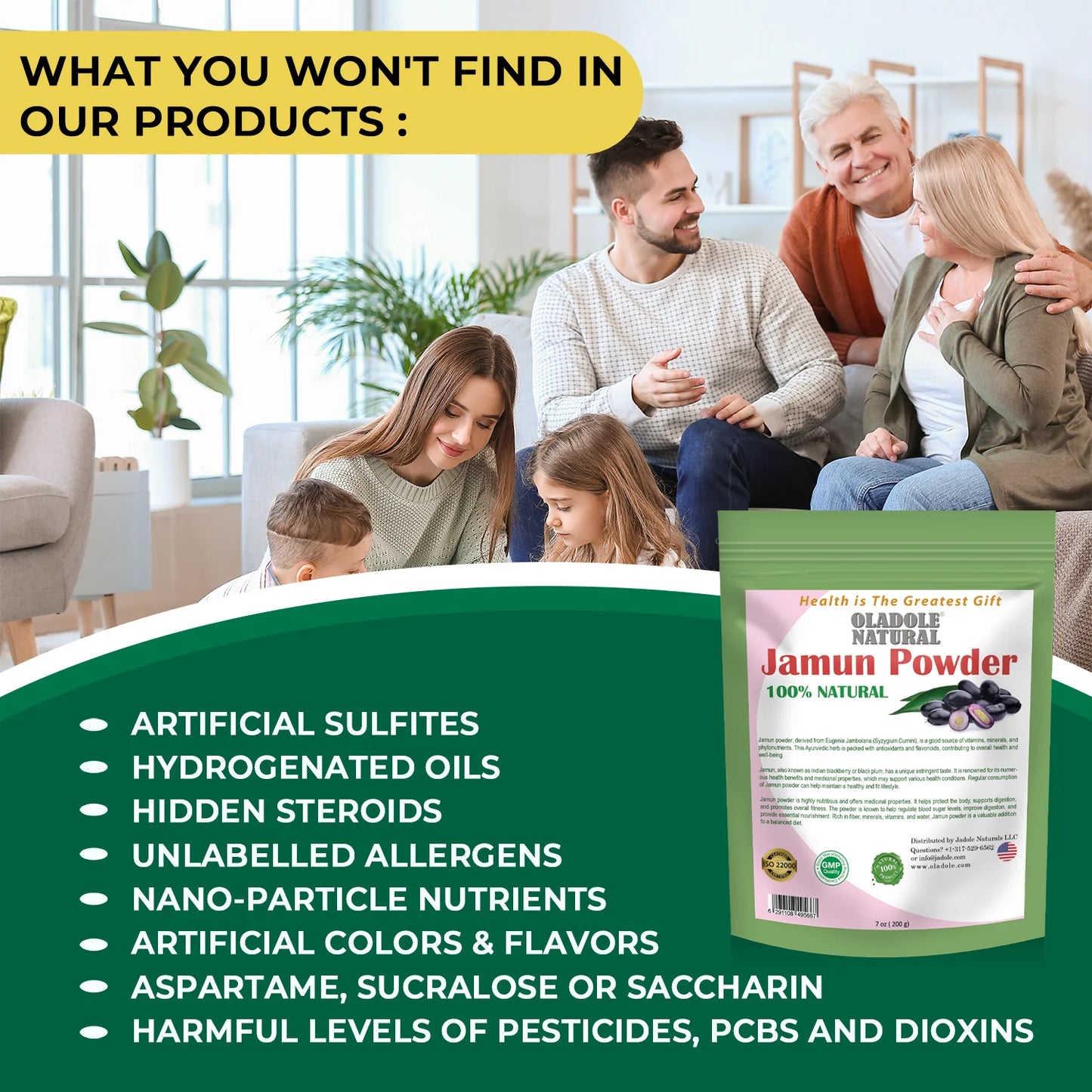 100% Natural Jamun Powder 200 g