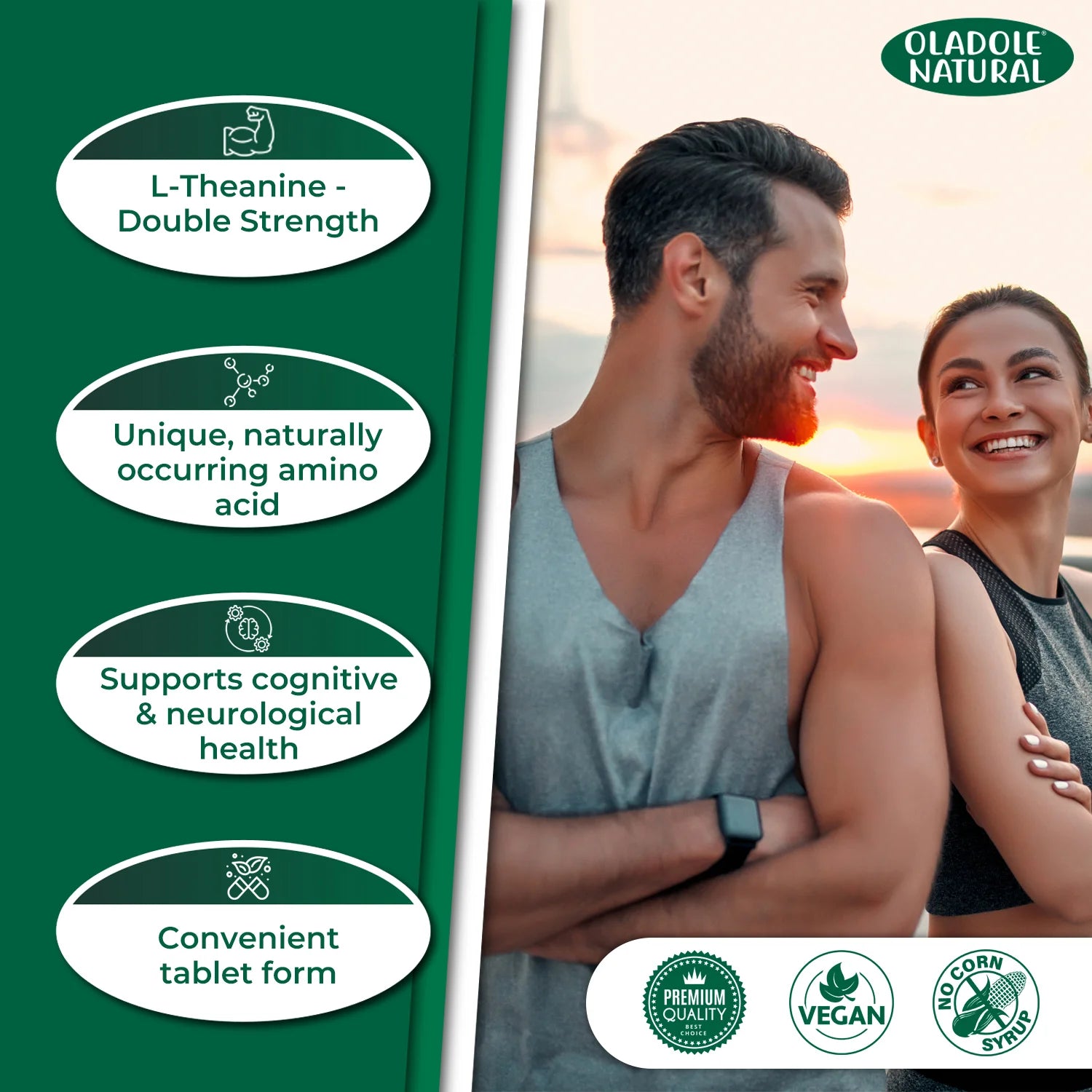 L-Theanine 200 mg Double Strength with Inositol 