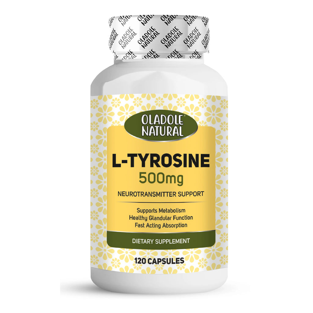 L-Tyrosine 500mg, 120 Capsules
