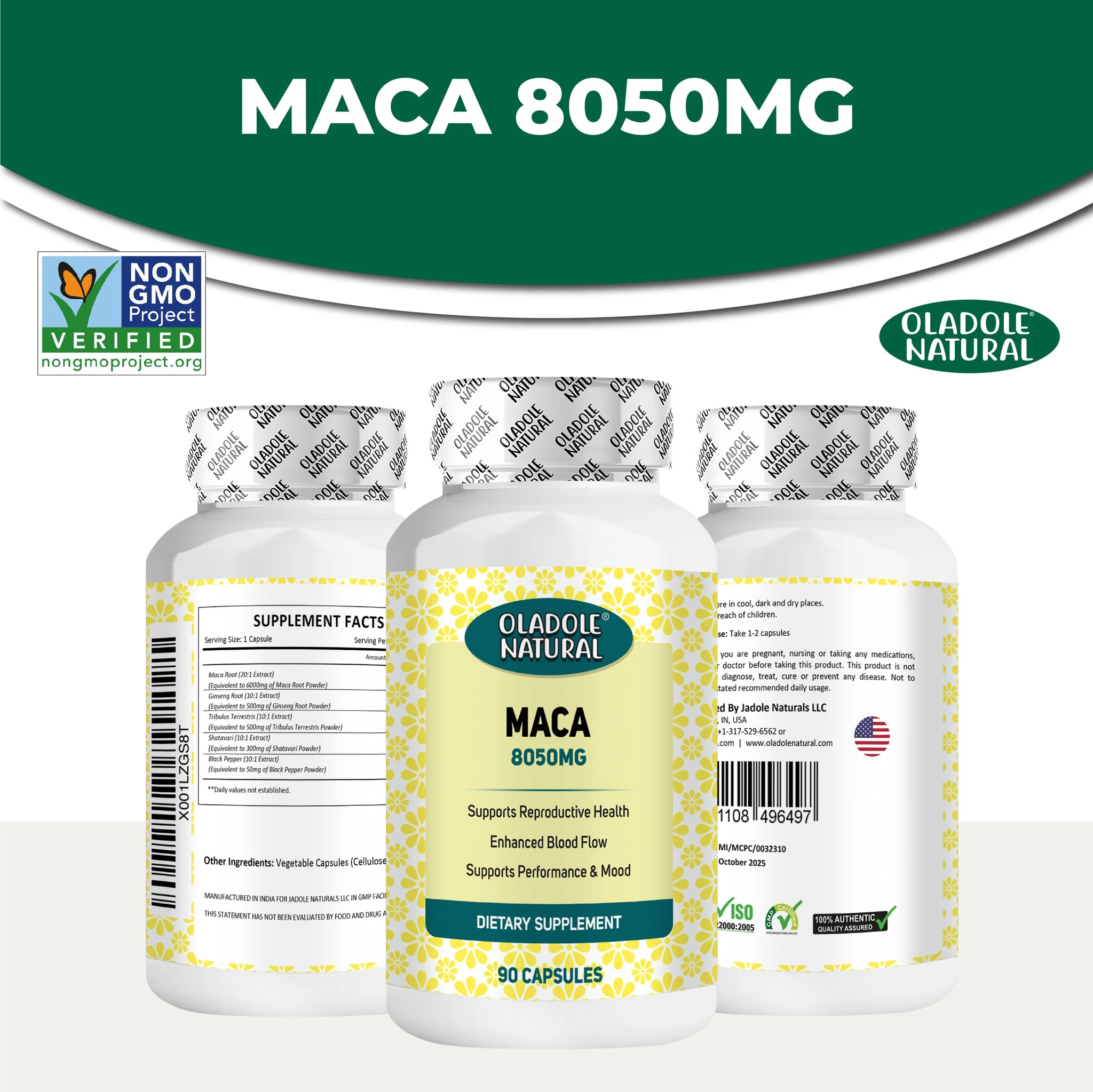 Organic Maca Root 8050 mg 