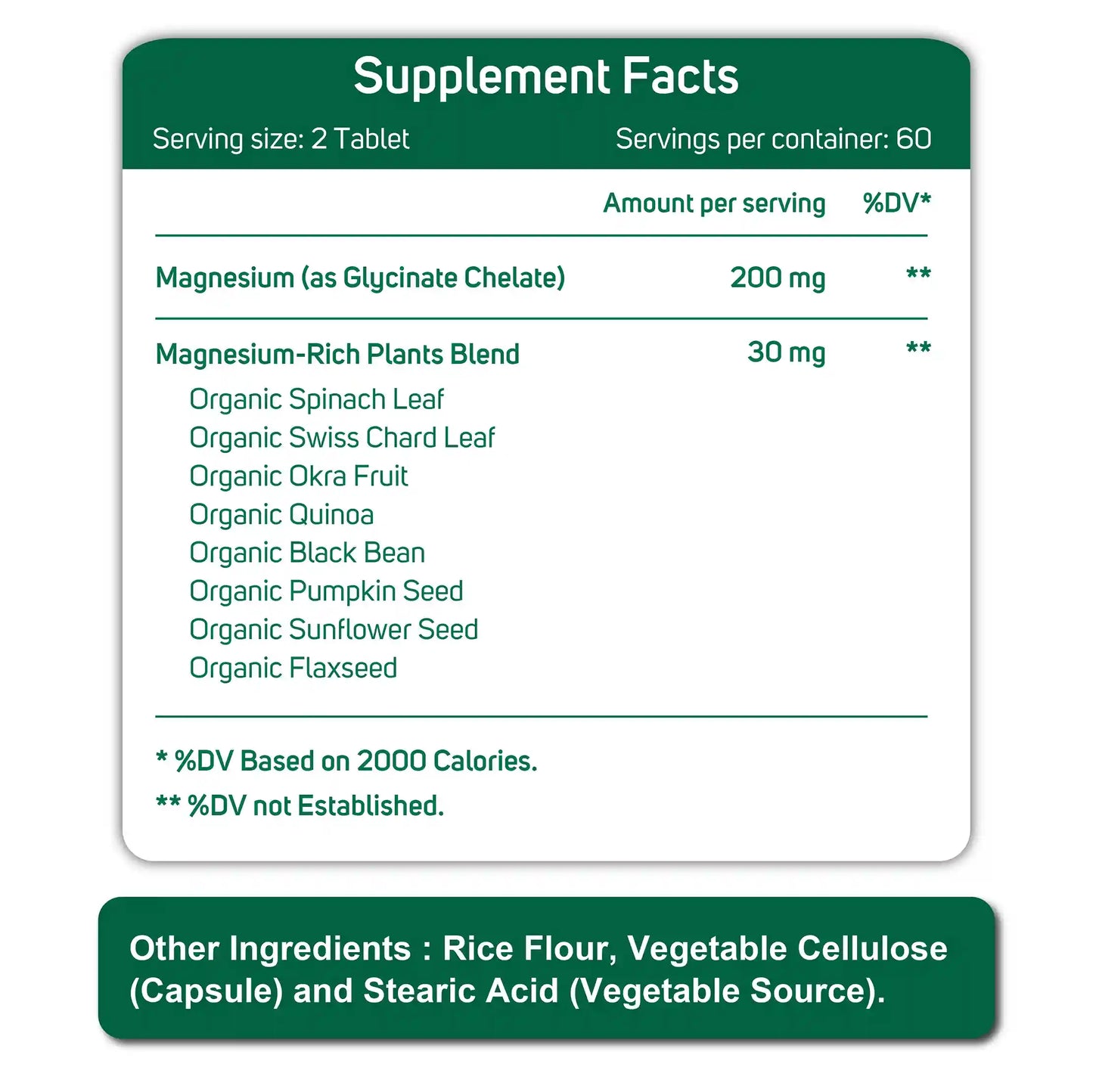 Magnesium Glycinate 200 mg