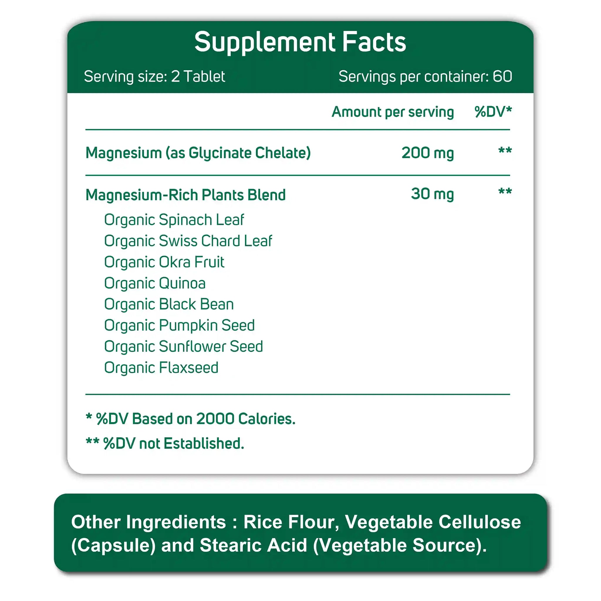 Magnesium Glycinate 200 mg