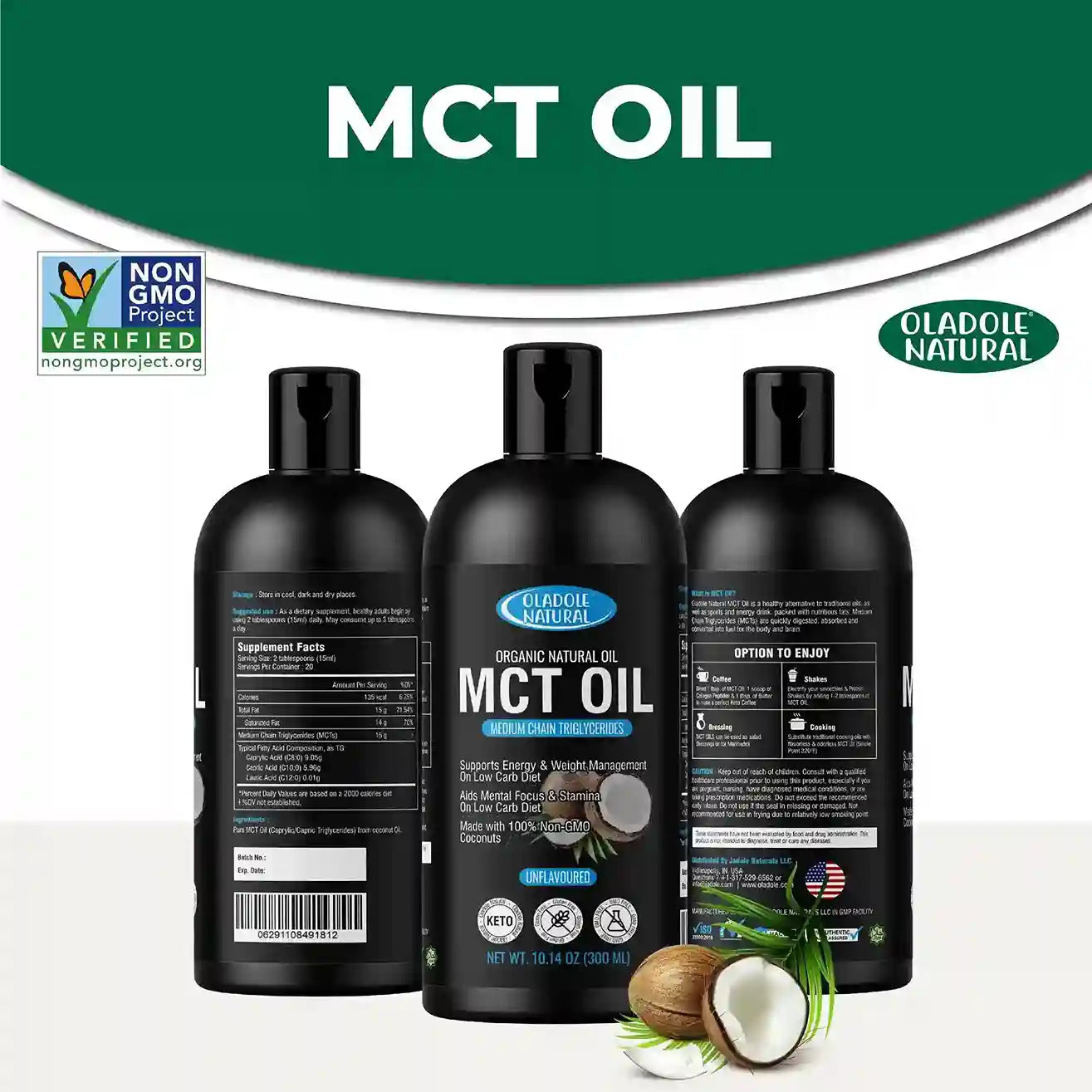 Organic MCT Oil 300 ml 
