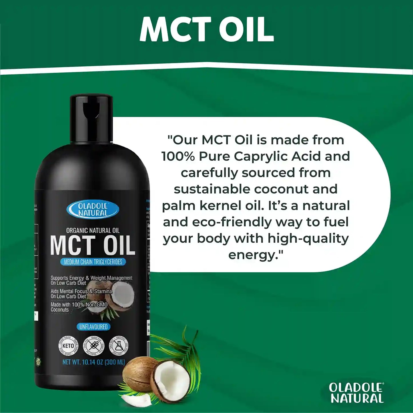 Organic MCT Oil 300 ml 