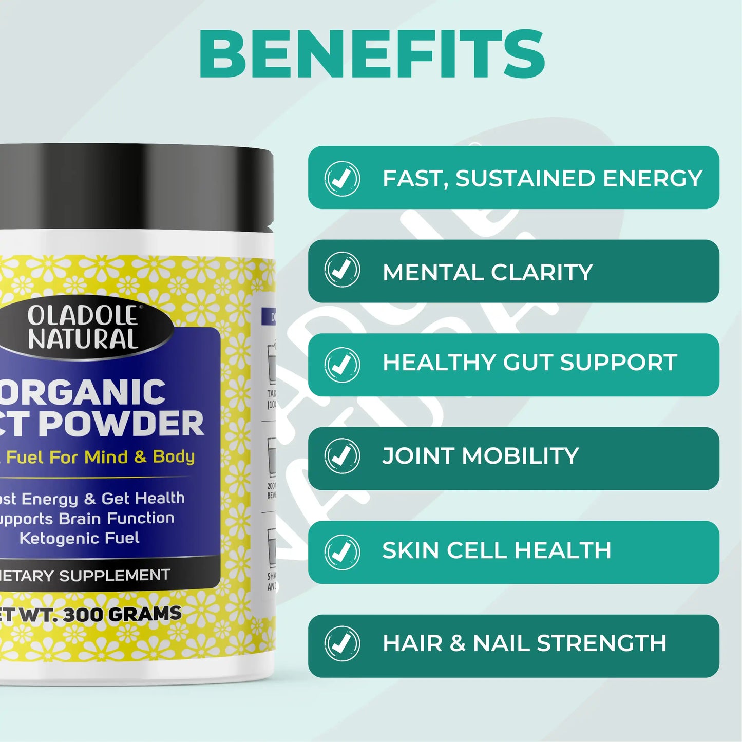 Organic MCT Powder Fast Fuel for Brain & Body 300 g