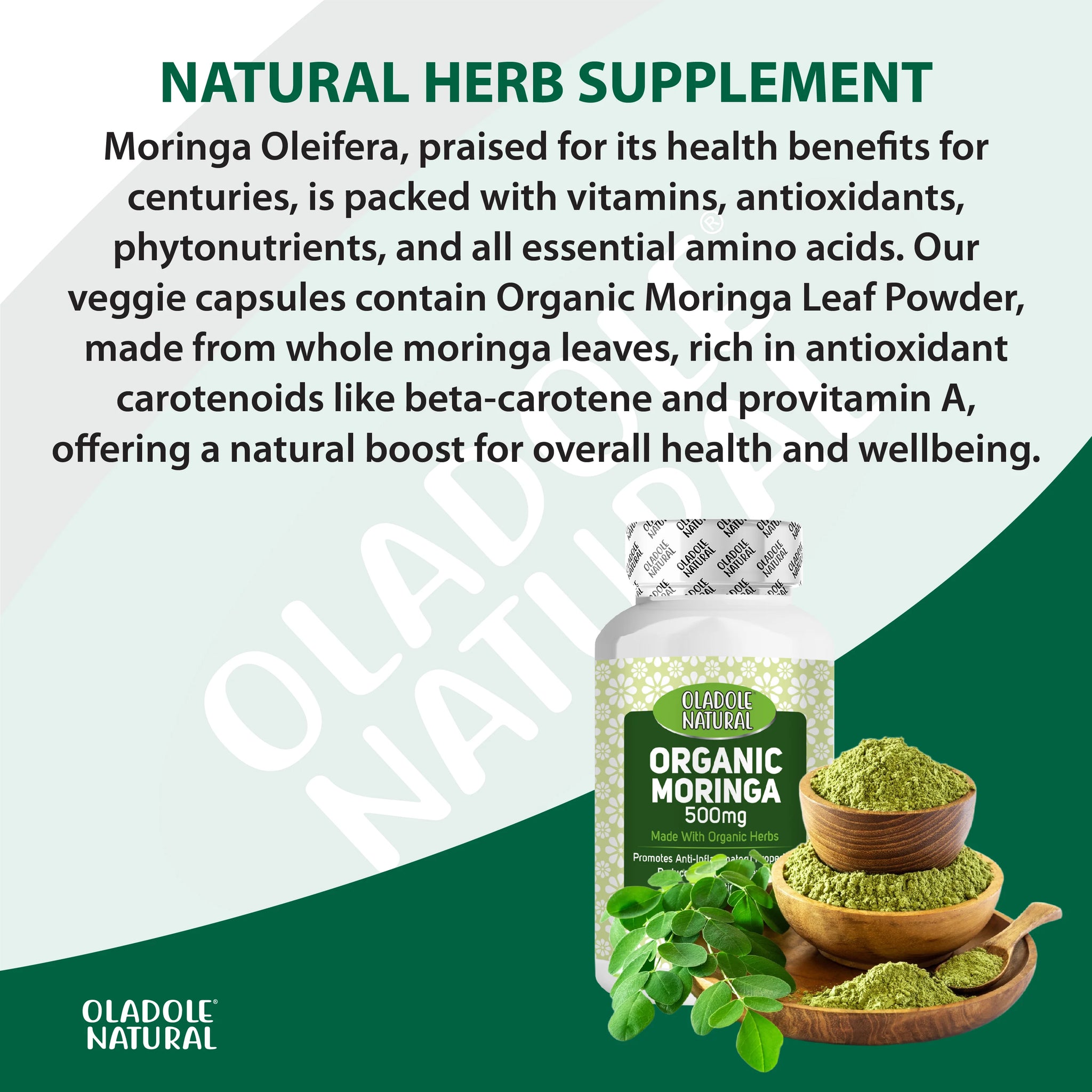 Organic Moringa 500 mg