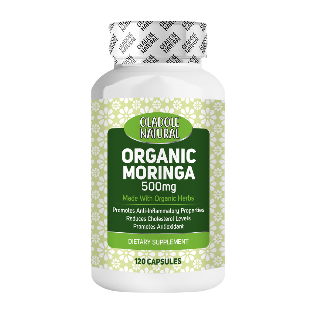 Organic Moringa 500 mg 120 Veg Capsules