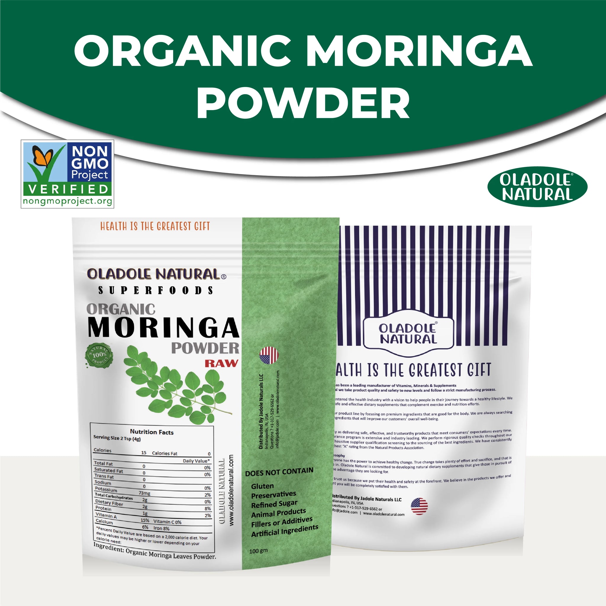 Raw Organic Moringa Leaf Powder
