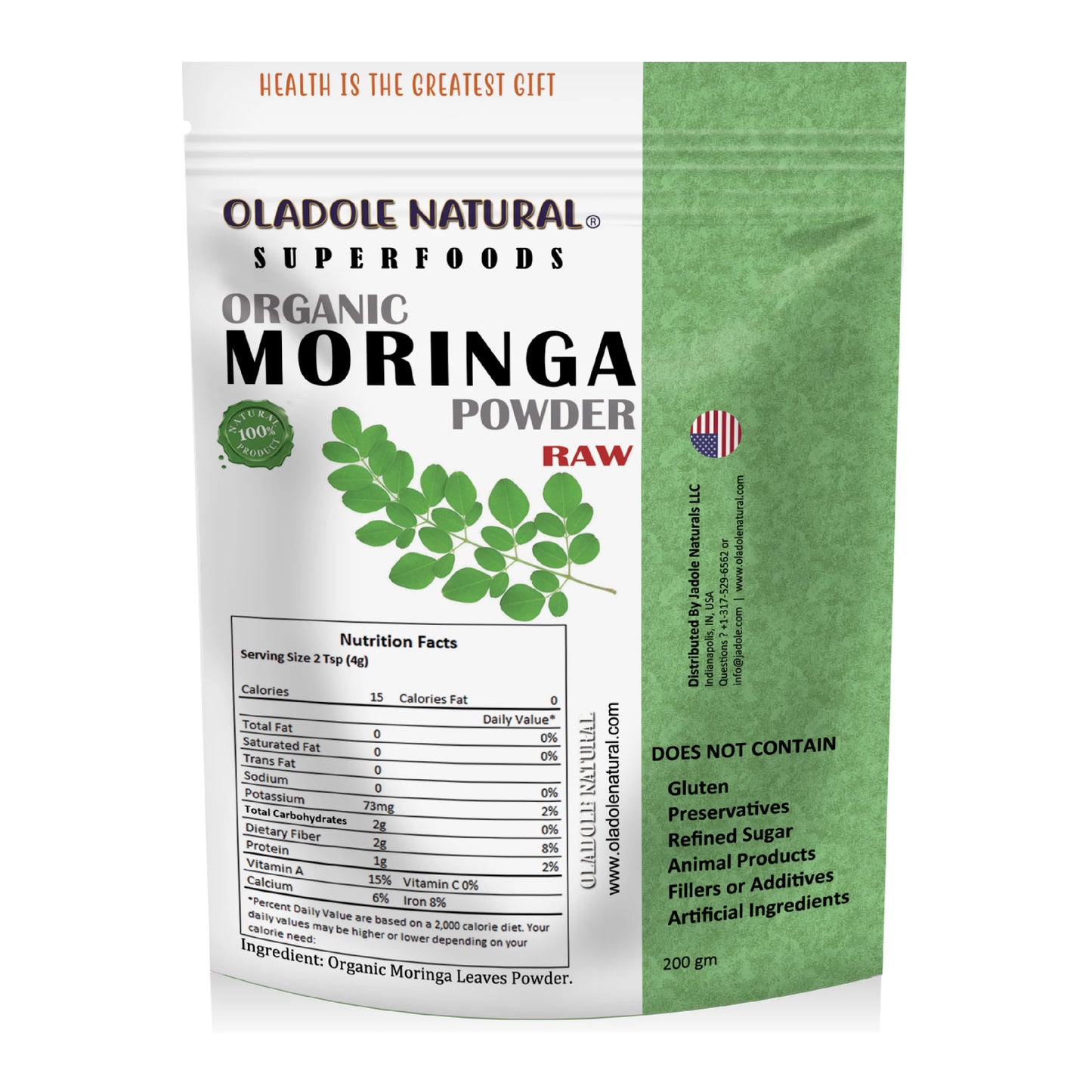 Raw Organic Moringa Leaf Powder