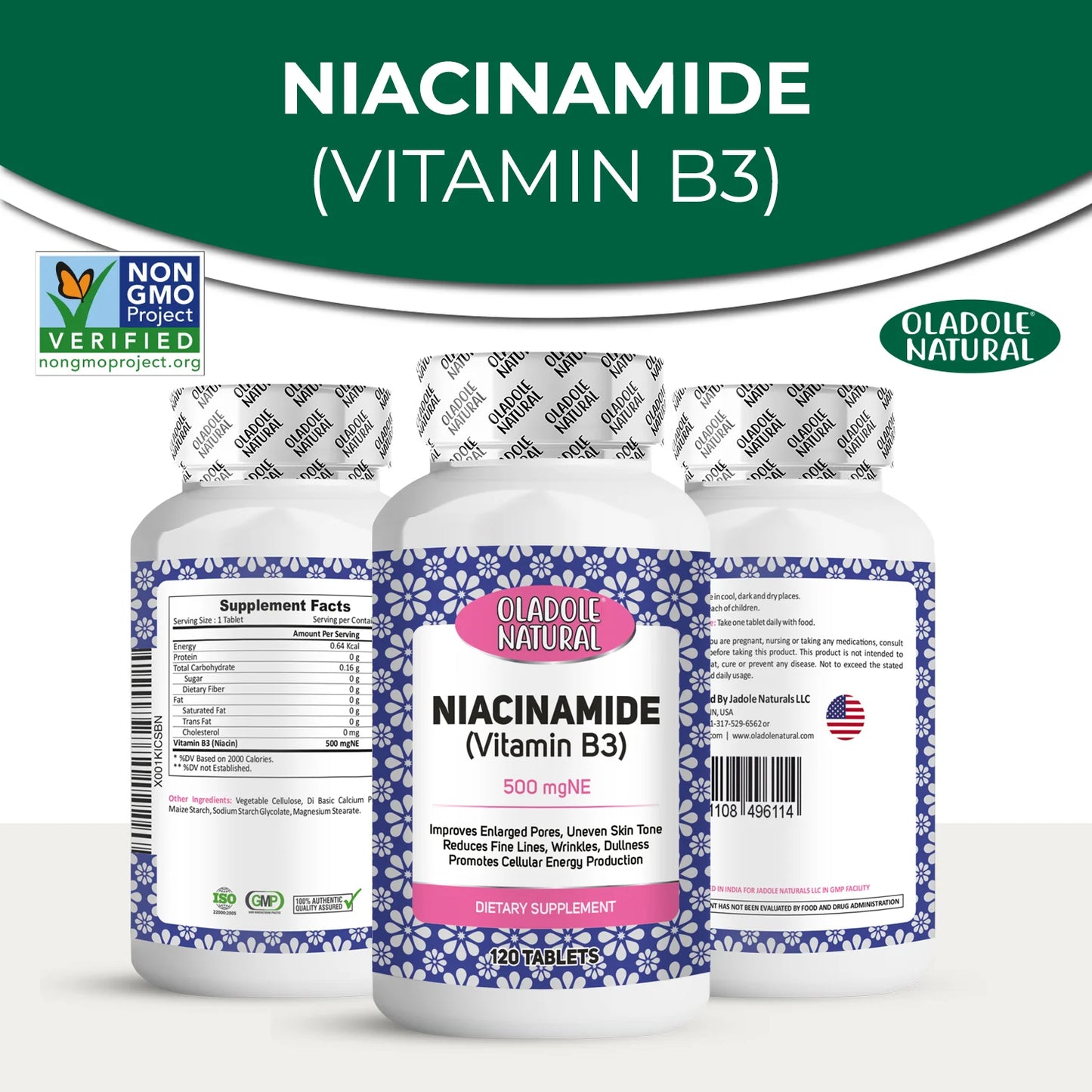 Niacinamide Vitamin B3 500 mgNE  