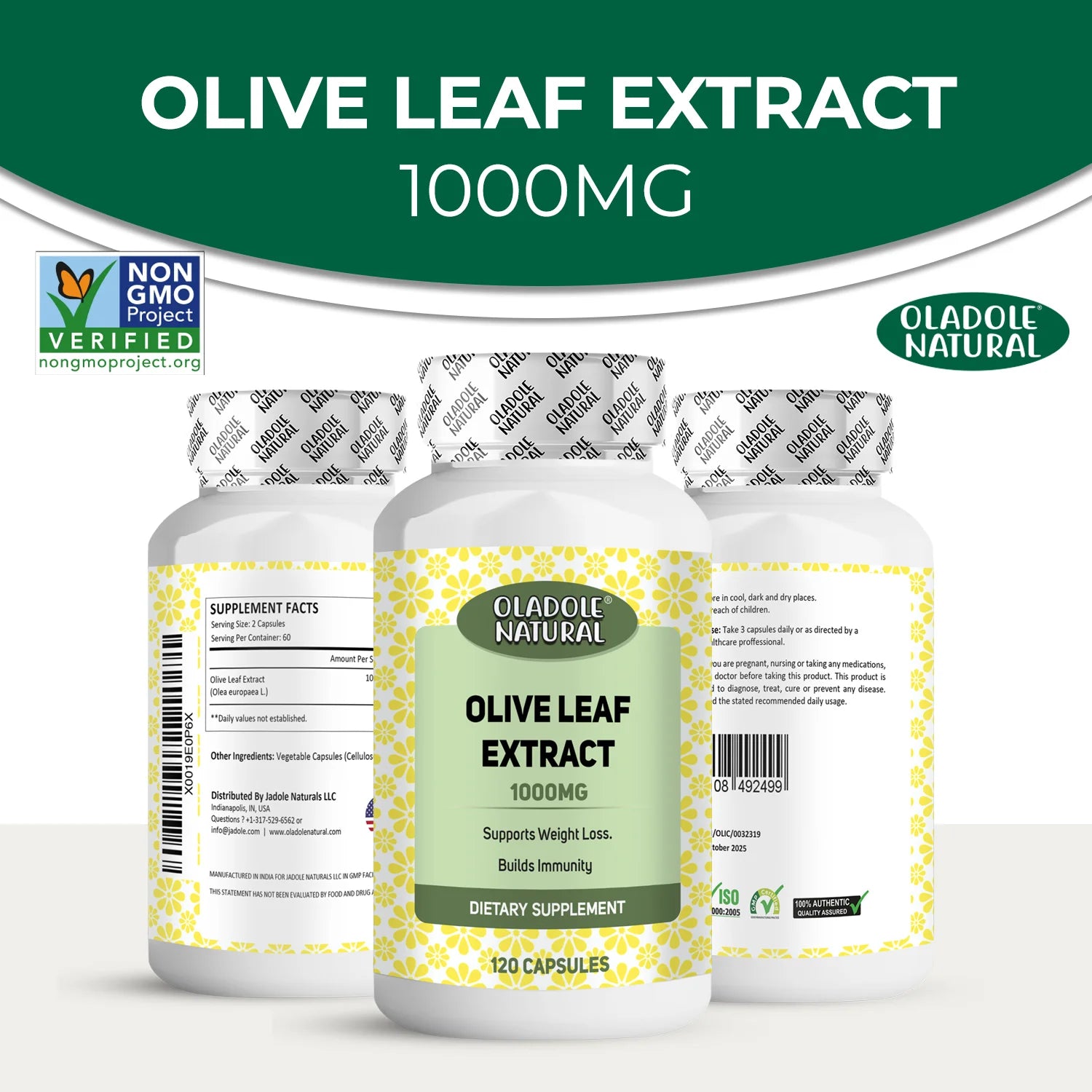 Olive Leaf Extract 1000 mg - 120 Capsule