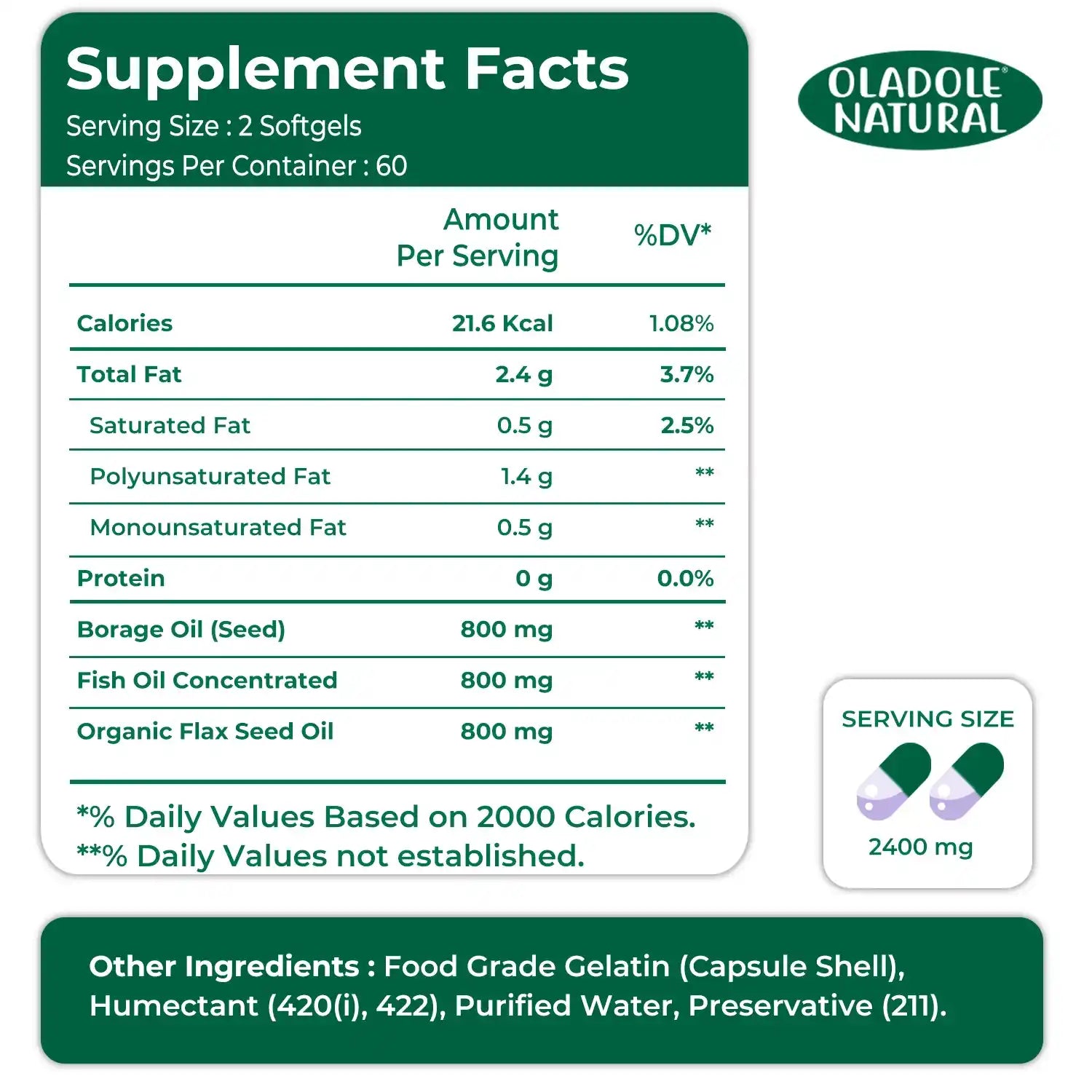Omega 3-6-9 Triple Source 2400 mg 