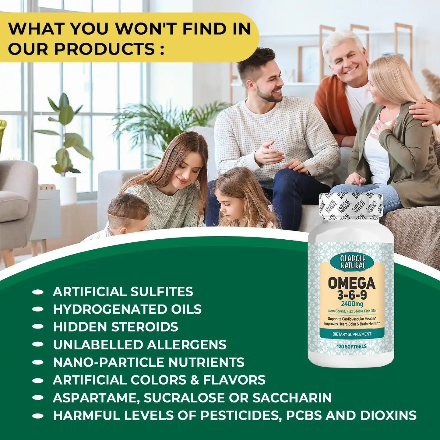 Omega 3-6-9 Triple Source 2400 mg 