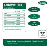 Omega 3 Fish Oil 2000 mg 360 EPA 240 DHA - 200 Softgel